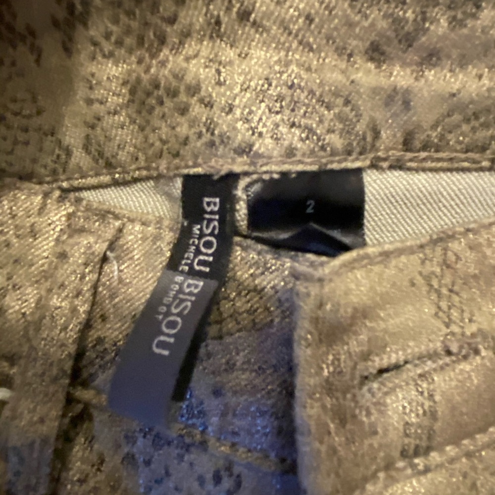 Snake skin pants size 2